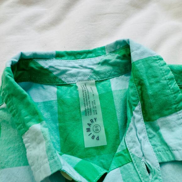 GAP Primary Cat & Jack Button Down Shirt Bundle Checkered Boys Size 8-9 - Picture 7 of 9